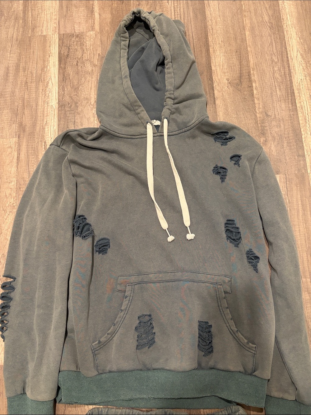 POL Distressed Hoodie And Sweatpants Set - Picture 2 of 8
